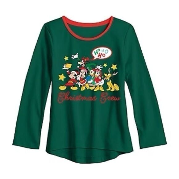Disney Toddler Girls Crew Neck Mickey and Friends Long Sleeve - 4T - Picture 1 of 4